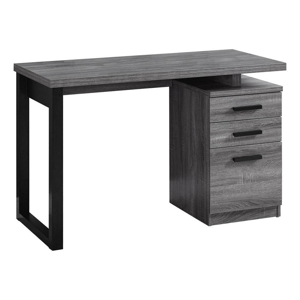 Computer Desk, Home Office, Laptop, Left, Right Set-up, Storage Drawers, 48L - Monarch
