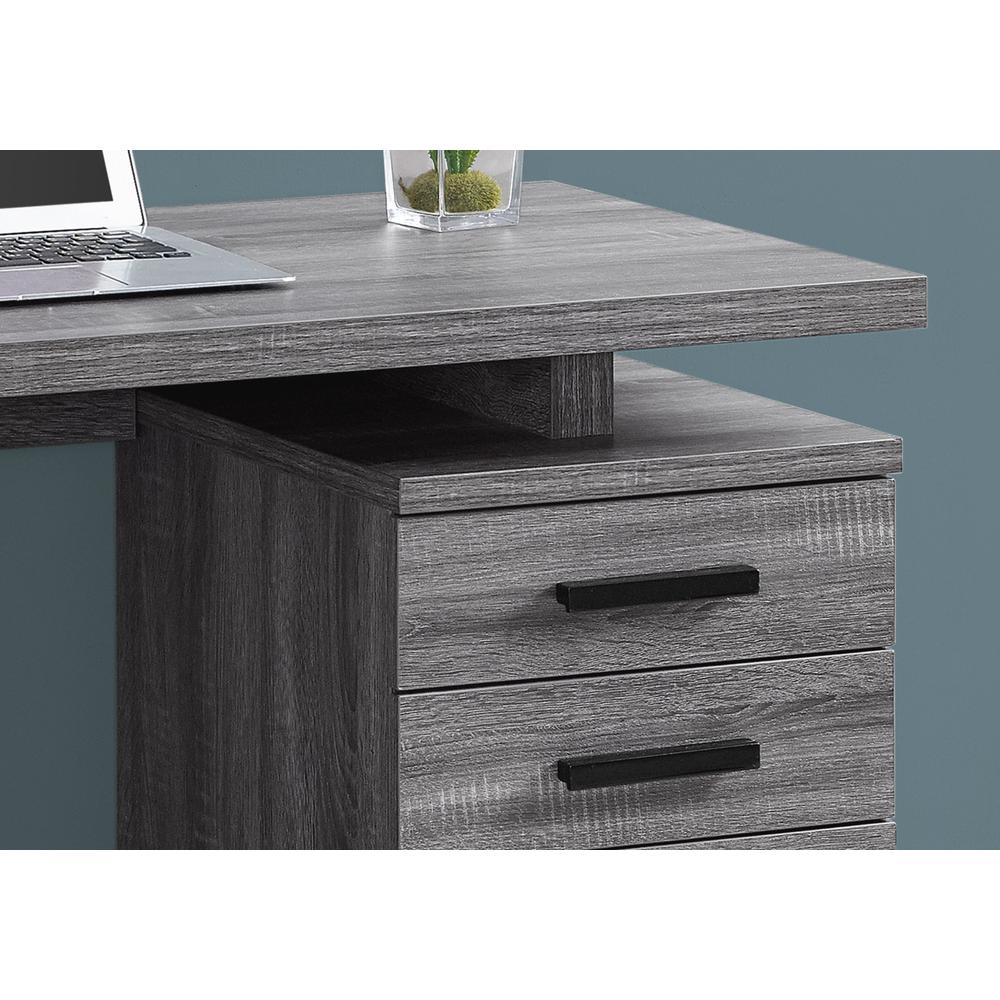 Computer Desk, Home Office, Laptop, Left, Right Set-up, Storage Drawers, 48L - Monarch