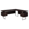 Computer Desk, Home Office, Corner, Left, Right Set-up, Storage Drawers, 70L - Monarch