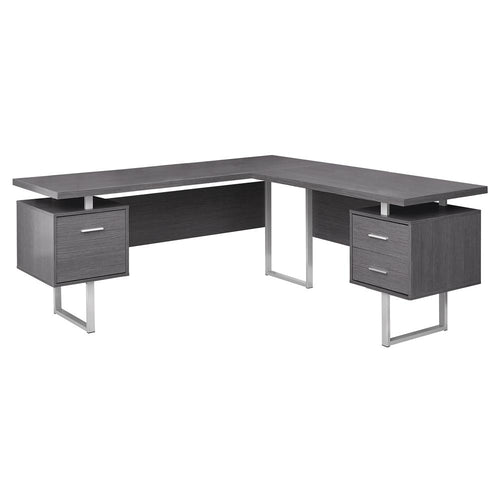 Computer Desk, Home Office, Corner, Left, Right Set-up, Storage Drawers, 70L - Monarch