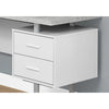 Computer Desk, Home Office, Corner, Left, Right Set-up, Storage Drawers, 70L - Monarch