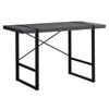 Computer Desk, Home Office, Laptop, 48L, Work, Grey Laminate, Black - Monarch