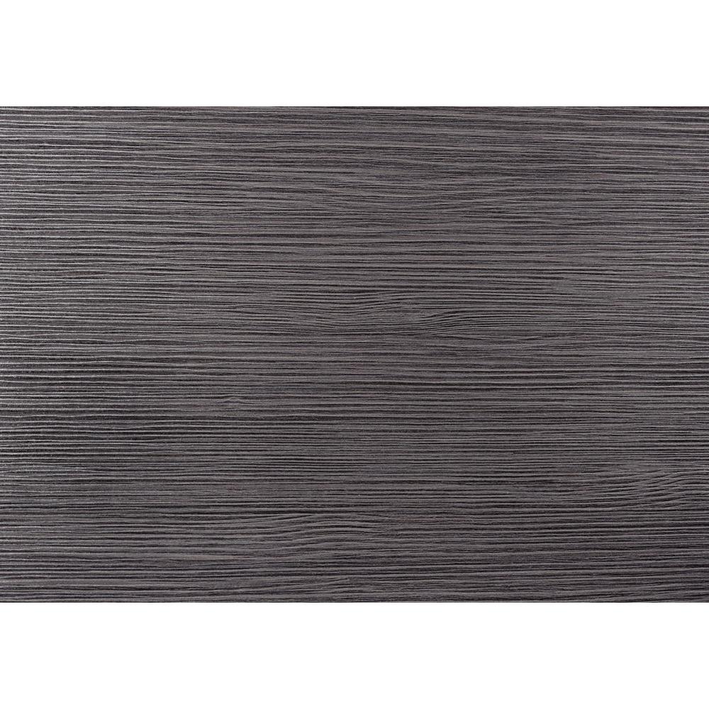 Computer Desk, Home Office, Laptop, 48L, Work, Grey Laminate, Black - Monarch