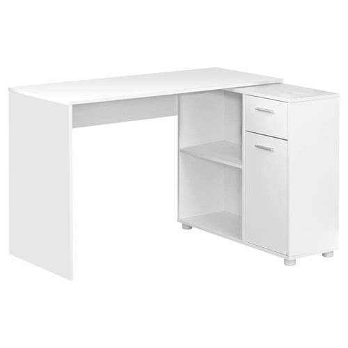 Computer Desk, Home Office, Corner, Storage Drawers, 46L, L Shape, Work - Monarch