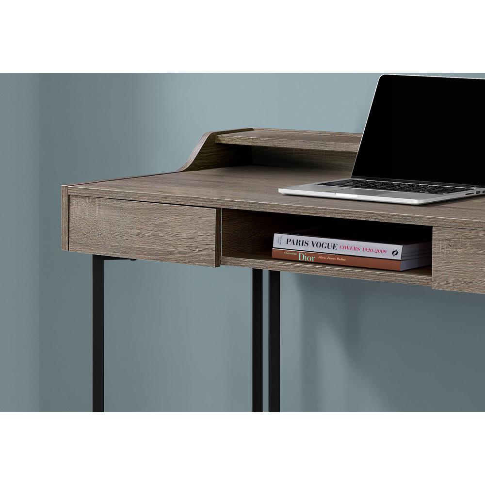 Computer Desk, Home Office, Laptop, Storage Drawers, 48L, Work, Brown Laminate - Monarch