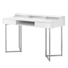 Computer Desk, Home Office, Laptop, Storage Drawers, 48L, Work, White Laminate - Monarch