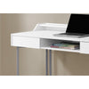 Computer Desk, Home Office, Laptop, Storage Drawers, 48L, Work, White Laminate - Monarch