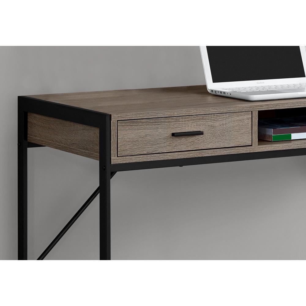 Computer Desk, Home Office, Laptop, Storage Drawers, 48L, Work, Brown Laminate - Monarch