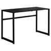 Computer Desk, Home Office, Laptop, 48L, Work, Black Tempered Glass, Black - Monarch