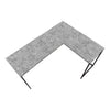 Computer Desk, Home Office, Corner, 58L, L Shape, Work, Laptop, Grey Laminate - Monarch