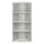 Bookshelf, Bookcase, Etagere, 5 Tier, 48H, Office, Bedroom, Grey Laminate - Monarch
