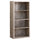 Bookshelf, Bookcase, Etagere, 5 Tier, 48H, Office, Bedroom, Beige Laminate - Monarch