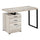Computer Desk, Home Office, Laptop, Left, Right Set-up, Storage Drawers, 48L - Monarch