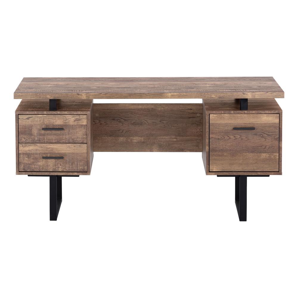 Computer Desk, Home Office, Laptop, Left, Right Set-up, Storage Drawers, 60L - Monarch Specialities