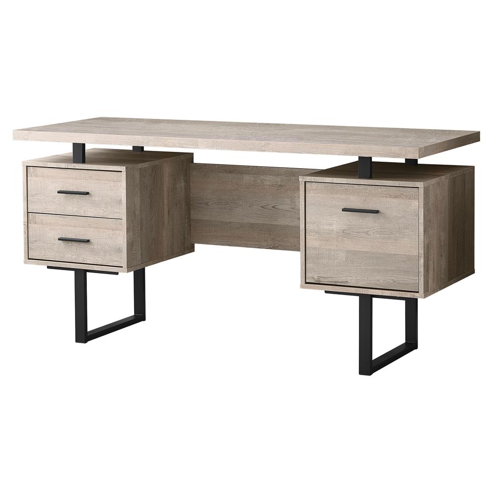 Computer Desk, Home Office, Laptop, Left, Right Set-up, Storage Drawers, 60L - Monarch Specialities