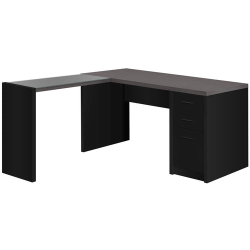 Computer Desk, Home Office, Corner, Left, Right Set-up, Storage Drawers - Monarch