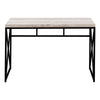 Computer Desk, Home Office, Laptop, Work, Beige Laminate, Black - Monarch