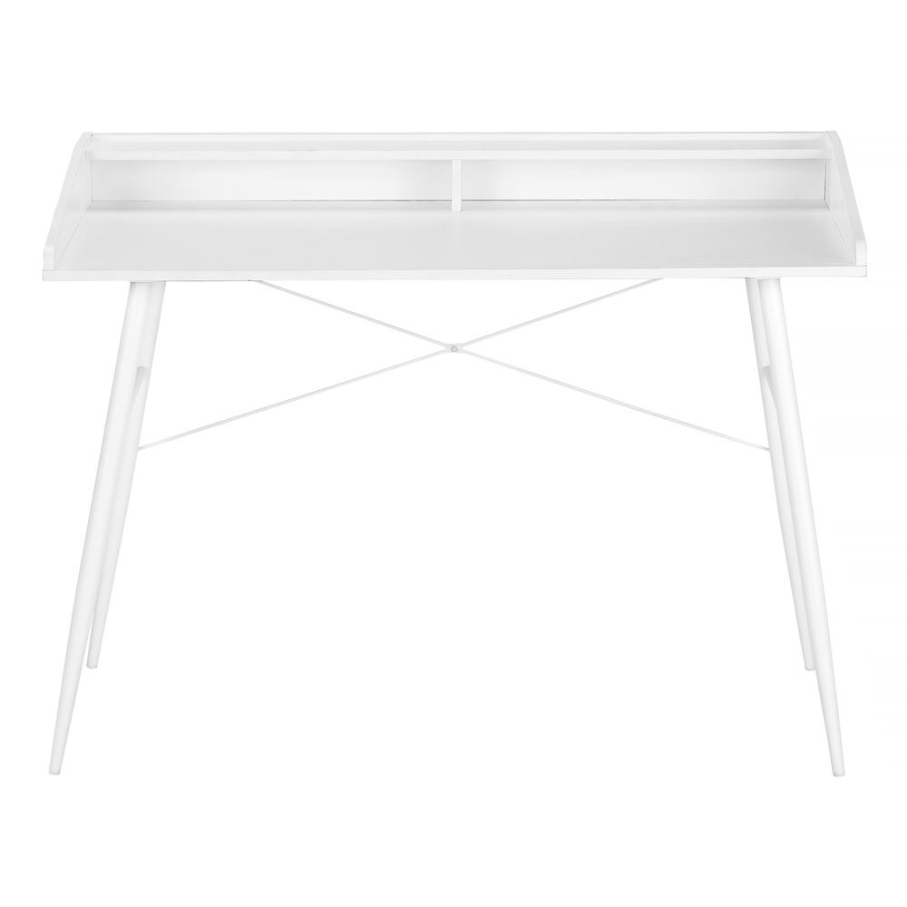 Computer Desk, Home Office, Laptop, Storage Shelves, 48L - Monarch