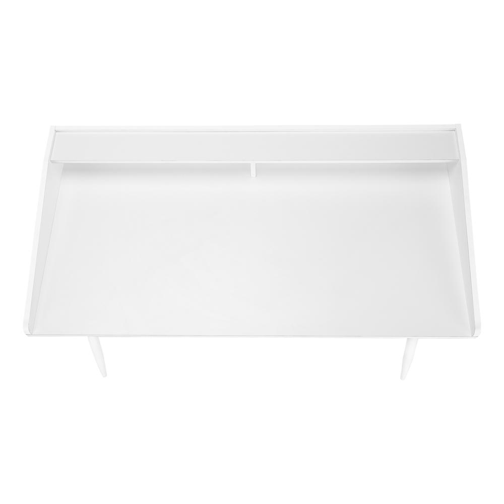 Computer Desk, Home Office, Laptop, Storage Shelves, 48L - Monarch