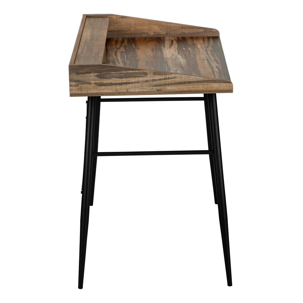 Computer Desk, Home Office, Laptop, Storage Shelves, 48L - Monarch