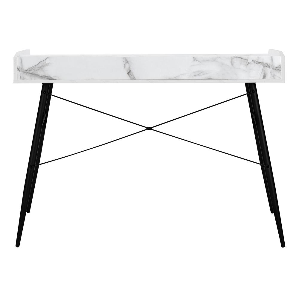 Computer Desk, Home Office, Laptop, Storage Shelves, 48L - Monarch