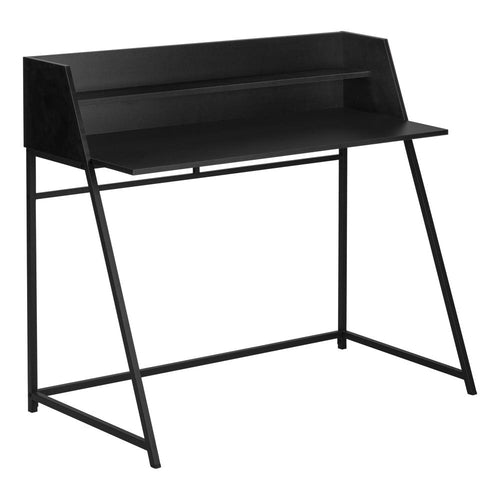 Computer Desk, Home Office, Laptop, Storage Shelves, 48L - Monarch