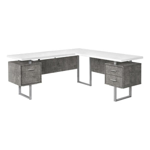 Computer Desk, Home Office, Corner, Left, Right Set-up, Storage Drawers, 70L, L - Monarch