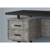 Computer Desk, Home Office, Laptop, Left, Right Set-up, Storage Drawers, 60L - Monarch