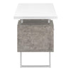 Computer Desk, Home Office, Laptop, Left, Right Set-up, Storage Drawers, 60L - Monarch