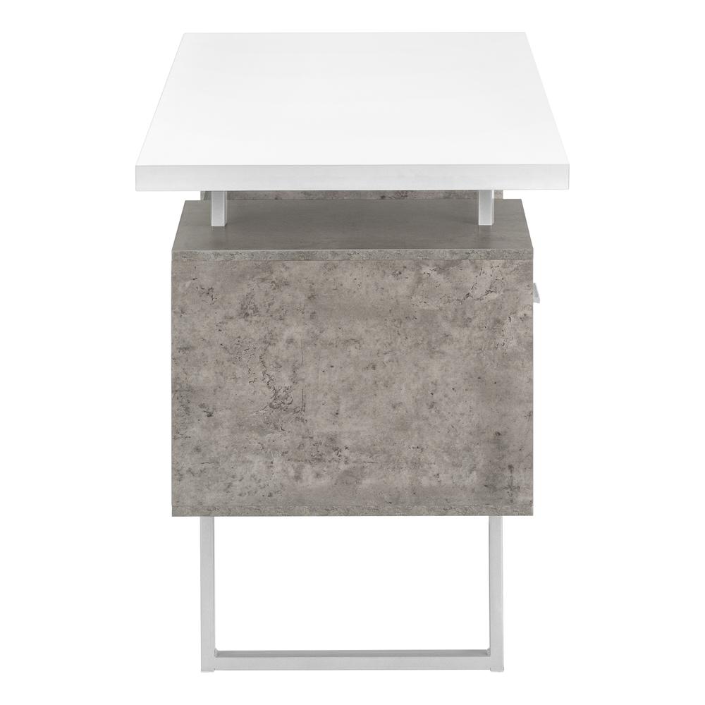 Computer Desk, Home Office, Laptop, Left, Right Set-up, Storage Drawers, 60L - Monarch