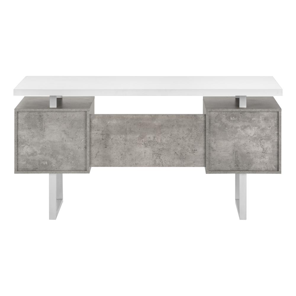Computer Desk, Home Office, Laptop, Left, Right Set-up, Storage Drawers, 60L - Monarch