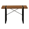 Computer Desk, Home Office, Laptop, 48L, Work, Walnut Laminate, Black - Monarch