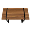 Computer Desk, Home Office, Laptop, 48L, Work, Walnut Laminate, Black - Monarch