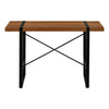 Computer Desk, Home Office, Laptop, 48L, Work, Walnut Laminate, Black - Monarch