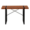 Computer Desk, Home Office, Laptop, 48L, Work, Brown Laminate, Black - Monarch