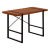 Computer Desk, Home Office, Laptop, 48L, Work, Brown Laminate, Black - Monarch
