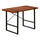 Computer Desk, Home Office, Laptop, 48L, Work, Brown Laminate, Black - Monarch