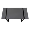 Computer Desk, Home Office, Laptop, 48L, Work, Grey Laminate, Black - Monarch