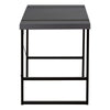 Computer Desk, Home Office, Laptop, 48L, Work, Grey Laminate, Black - Monarch