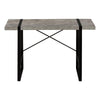 Computer Desk, Home Office, Laptop, 48L, Work, Grey Laminate, Black - Monarch