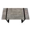 Computer Desk, Home Office, Laptop, 48L, Work, Grey Laminate, Black - Monarch