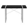 Computer Desk, Home Office, Laptop, 48L, Work, Black Laminate, Grey - Monarch