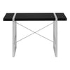 Computer Desk, Home Office, Laptop, 48L, Work, Black Laminate, Grey - Monarch