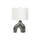 25''H, Table Lamp, Dark Grey Ceramic, Ivory / Cream Shade, Contemporary, Modern - Monarch