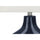 25''H, Table Lamp, Blue Ceramic, Ivory / Cream Shade, Contemporary, Modern - Monarch