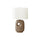 26''H, Table Lamp, Brown Ceramic, Ivory / Cream Shade, Contemporary, Modern - Monarch