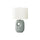 26''H, Table Lamp, Green Ceramic, Ivory / Cream Shade, Contemporary, Modern - Monarch