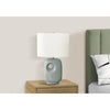 26''H, Table Lamp, Green Ceramic, Ivory / Cream Shade, Contemporary, Modern - Monarch