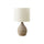 17''H, Table Lamp, Brown Resin, Ivory / Cream Shade, Contemporary, Modern - Monarch