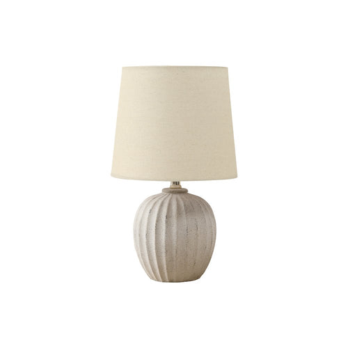Lighting, 19''H, Table Lamp, Beige Resin, Beige Shade, Transitional - Monarch